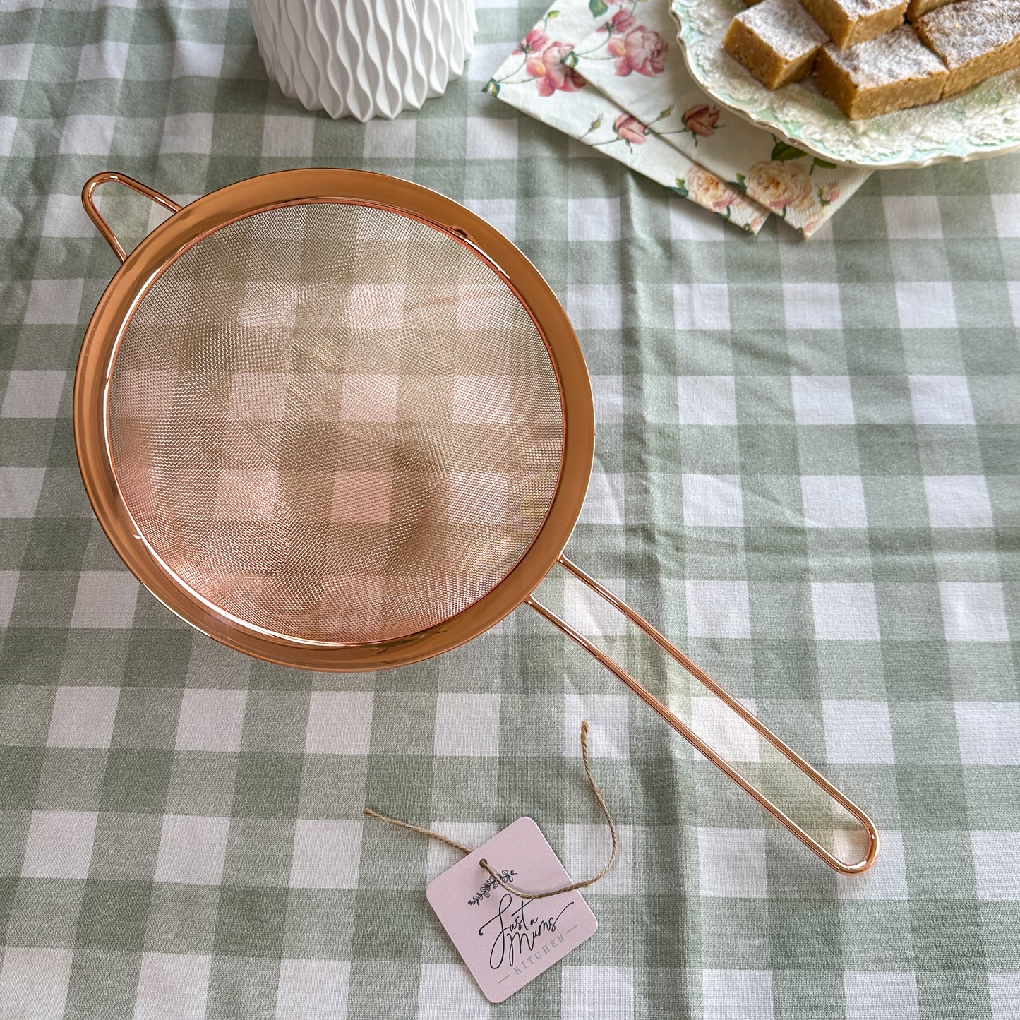 Single Rose Gold Large Sieve - Stainless Steel