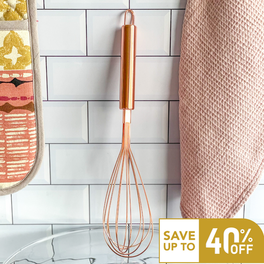 Rose Gold Whisk - Stainless Steel