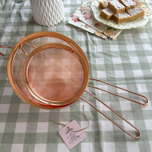 Rose Gold Sieves ~ Set of Two