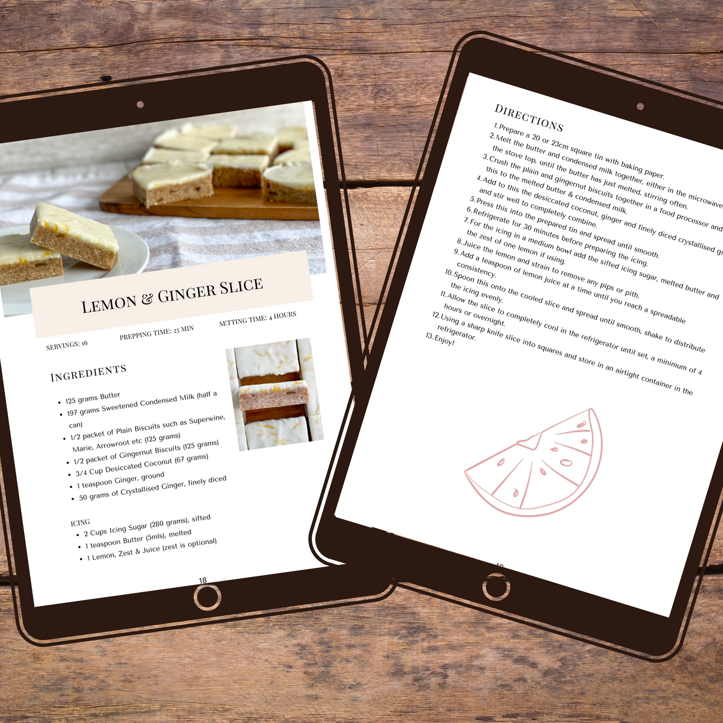 No Bake Slices & Brownies - 2 eBook Bundle